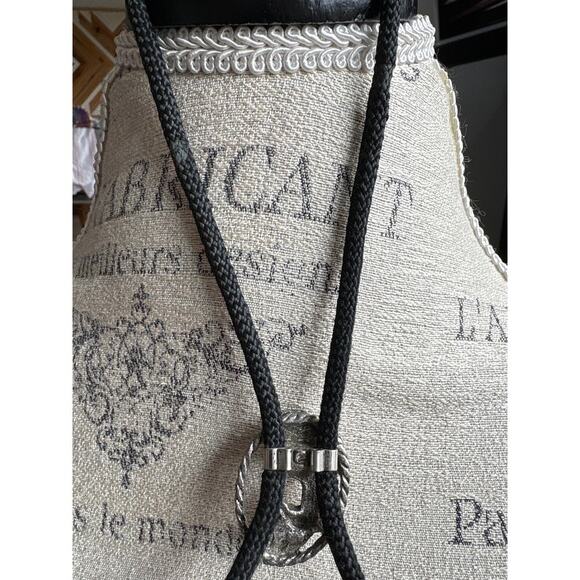 Vintage Desert Bolo Tie Skull Cactus Western Rope Cowboy Rodeo - Picture 4 of 4